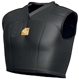 Shock Doctor Boy's CrushTech 2-Pad SLVS Mid-Rip Impact Shirt (Black, Large)