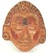 Clay Mayan Crocodile Priest Mask