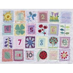 Oopsy Daisy Counting Flowers 24x18 Canvas Art Image Wrap by 