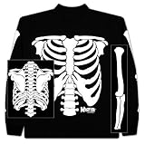 Long Sleeve: The Misfits - Glow in the Dark Skeleton Specialty Products T-Shirt, XL - Black