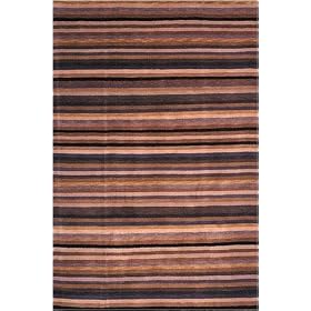 Stripes Iii Rug, 4-footx6-foot, BLACK BLUE by Home Decorators Collection