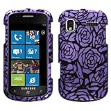 MyBat Samsung Focus Phone Protector Cover - Splash Rose Silver/Black (2D Si ....