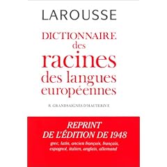 Dictionnaire des racines des langues europ�ennes