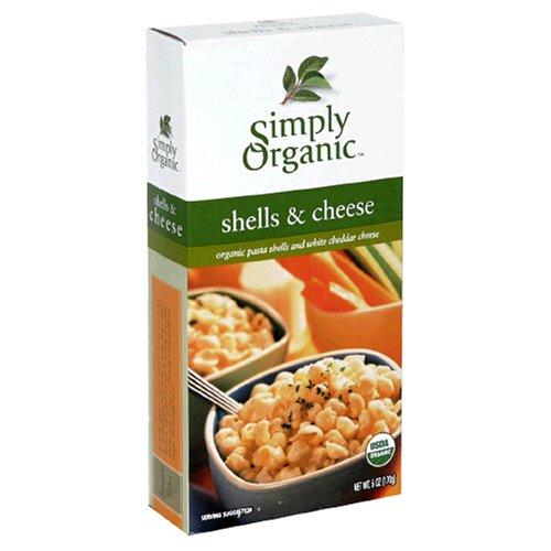 Simply Organic Shells & Cheese, 6-Ounce Boxes (Pack of 24) by Simply Organic
