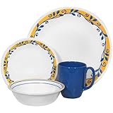 Corelle Livingware 16-Piece Set, Service for 4, Casa Flora