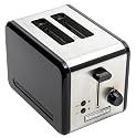 KitchenAid KMTT200OB 2-Slice Metal Toaster, Onyx Black and Stainless Steel