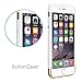 iPhone 6 Case, Perfect Fit & Soft Interior, CaseCrown Metallic Glider Case (White / Gold)