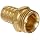 Anderson Metals Brass Garden Hose Fitting, Connector, Barb x GHT Male