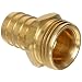 Anderson Metals Brass Garden Hose Fitting, Connector, Barb x GHT Male