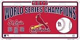 St. Louis Cardinals 2011 MLB World Series Champions License Plate