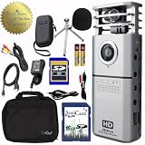 Zoom Q3HD High Def Video Handy Recorder Bundle with SoniCase by Sonic Sense, 16GB SD SoniCard, Cables and Extended Warranty