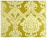 livingwalls 554918 Vliestapete Flock Trend Neo Barock gr&uuml;n