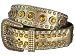Western Rhinestone Metallic Studded Non-leather Belts