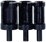 Vermont American 16595 3 Piece 3/8-Inch, 1/2-Inch, and 5/8-Inch 1/4-Inch Shank Plug Cutter Assortment