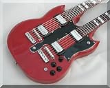 JIMMY PAGE Miniature Mini Guitar Led Zeppelin Gibson SG Double Neck