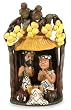 Ceramic nativity scene, 'Orange Tree Christmas' Ceramic nativity scene, 'Orange Tree Christmas'