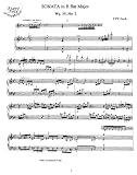 Bach C.P.E. Sonata in B flat Major: Instantly download and print sheet music