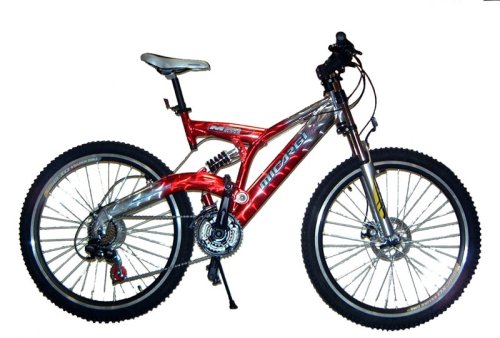 Micargi SM3000 Full Suspension Mountain Bike - Red