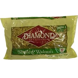 Diamond of California Premium Quality Shelled Walnuts (12 Cups) Net Weight 48 oz (3 lb) With Omega 3 (2.5g per serving)