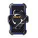 iPhone 5/5S Case, iPhone SE Case, BENTOBEN [Swivel Belt Clip Holster ] [Kickstand ] Shockproof Heavy Duty Rugged Bumper High Impact Dual Layer Protective Case for iPhone 5/5S/SE,Dark Blue&Black
