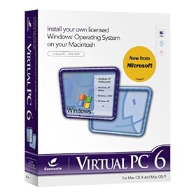 Click here to buy Connectix Virtual PC 6 for Mac OS X and Mac OS 9, By Connectix Corporation.