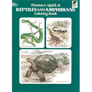 Reptiles and Amphibians Coloring Book (Colouring Books) by Thomas C. Quirk Jr.