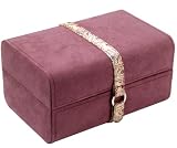 Amberley Medium Rectangle Suede Leather Jewel Case #349199 by Wolf Designs