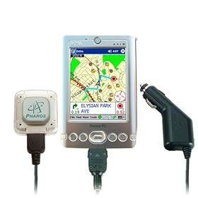 Pharos PK041 Pocket GPS Navigator Axim X3SW US Maps Car Charger PDA Holder