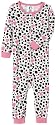 Gerber Dalmation Hearts Cotton PJs Unionsuit, White
