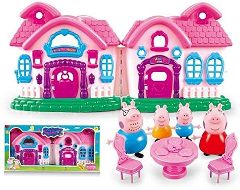 Fas Peppa Pig house playset Villa lighting music Toy