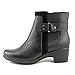 Clarks Malia Maui Women Round Toe Leather Black Ankle Boot