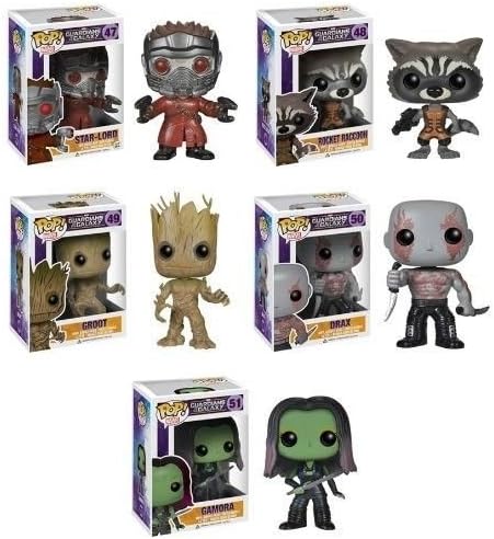Pop! Marvel: Guardians of the Galaxy (Star Lord, Groot, Drax, Gamora &amp; Rocket)