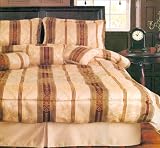 Review KingLinen  / 7Pcs Queen Vineyard Damask Comforter Set Bed in a Bag