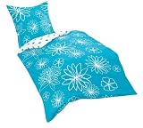 Produkt-Bild: Fleuresse Donna 152603 Fb.12 Seersucker-Wendebettw&auml;sche, 135 / 200 cm, t&uuml;rkis