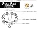 BAMOER Fashion Lover Sisters Charms Beads Bracelet For Women Girls 3 Size 7.09