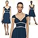 Elegantes Luxus Cocktailkleid, Farbe blau von Astrapahl