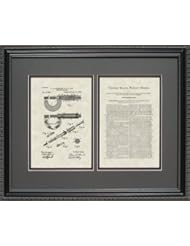 Home: Micrometer Patent Art Wall Hanging / Engineer Machinist Framed Print 16x20 - PatentsAsArt