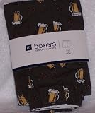 51AMqvlw4UL. SL160  Gap Boxers Underwear Boxer 100% Cotton Brown Beer Mug and Pretzel Motif