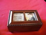 First Communion Boy Petite Woodgrain Music Box Plays Hallelujah