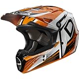 Fox Racing Undertow Youth V1 MX Motorcycle Helmet - Orange / Large
