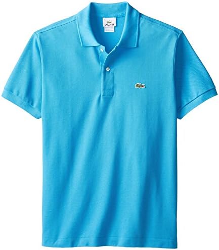 Lacoste Men's Short Sleeve Classic Pique L.12.12 Polo Shirt, Discontinued Colors,Aqua,Medium/Eur 4,