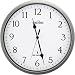 Radio Controlled Atomic Office Wall Clock-Silver
