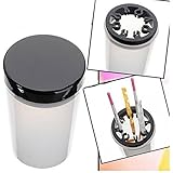 Vktech&reg; Nail Art Tip Brush Holder Remover Cup Immersion Brush Cleaner Nail Art Brush Cleaner Cup