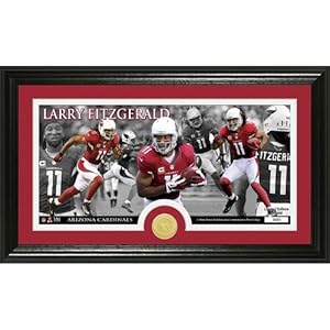 Larry Fitzgerald Bronze Coin Panoramic Photo Mint from The Highland Mint