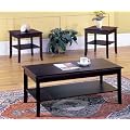 3 Pc. Cherry Wood Coffee Table and 2 End Tables Set