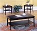 3 Pc. Cherry Wood Coffee Table and 2 End Tables Set