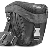 Mantona Neolit Colt - Funda para c�maras r�flex, color negro y met�lico