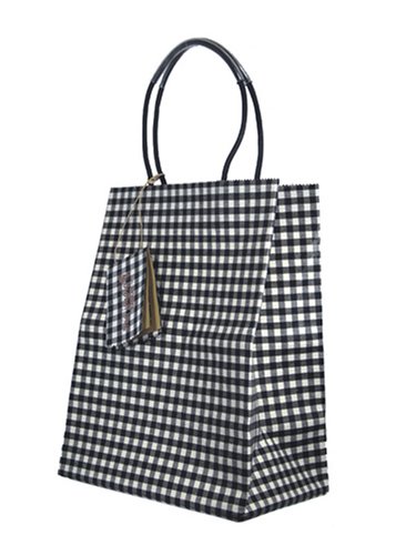 Cover image : the BRAVE brown bag -MAXI- Patterns with plain lining -Ebony Check-