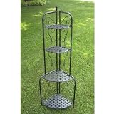 Iron Patio Folding Corners Bakers Shelf Iron Patio Folding Corners Bakers Shelf