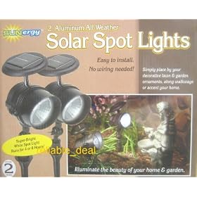 2 Aluminum All-Weather Sunergy Solar Spot Light